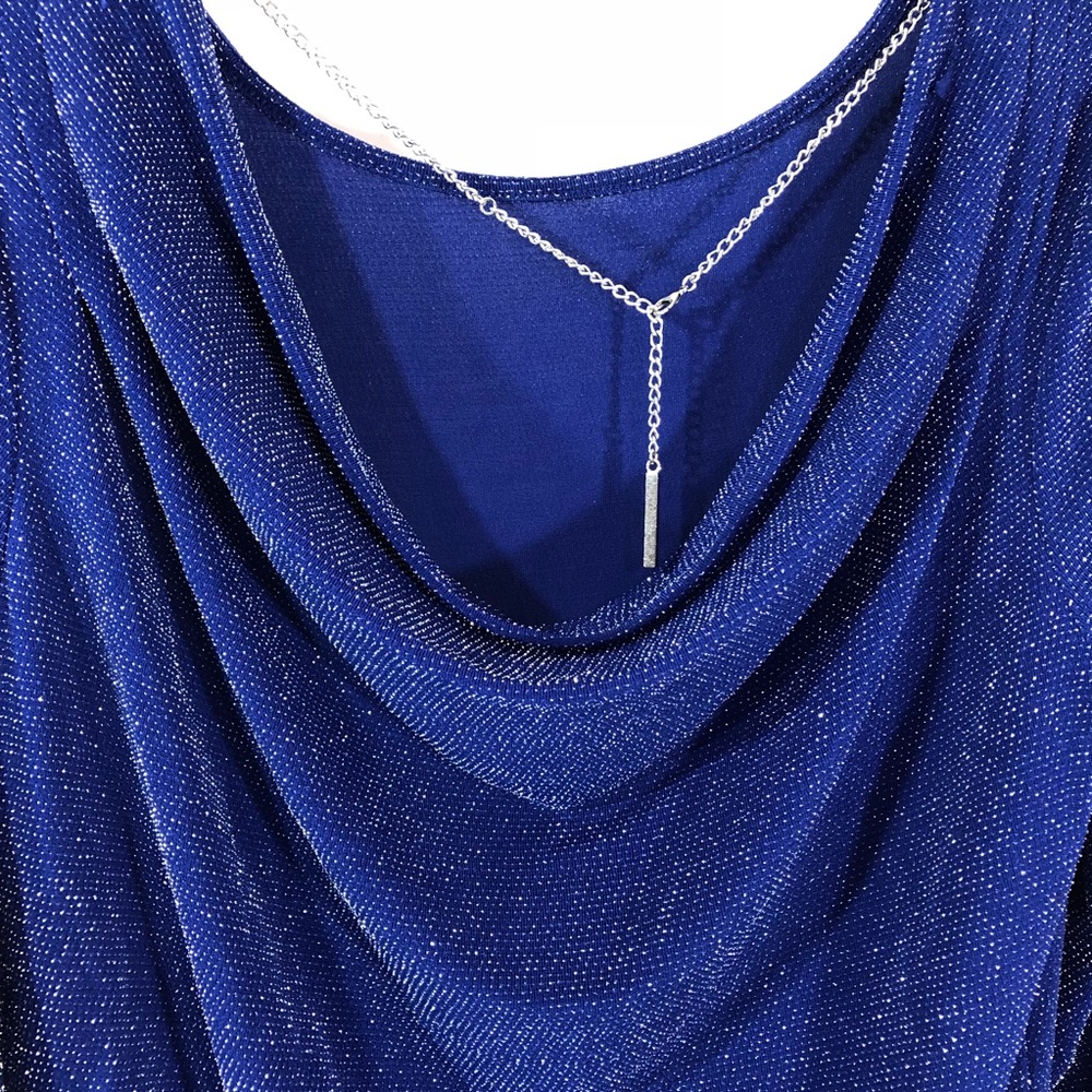 Michael Michael Kors Embellished Cowl Back Top XL - Picture 3 of 8
